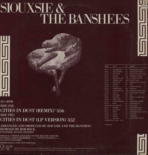 siouxsie and the banshees cities in dust single 12#