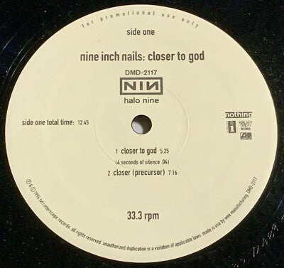 nine inch nails - closer to god 12"