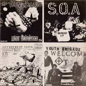 Four old 7” on a 12” compilation
